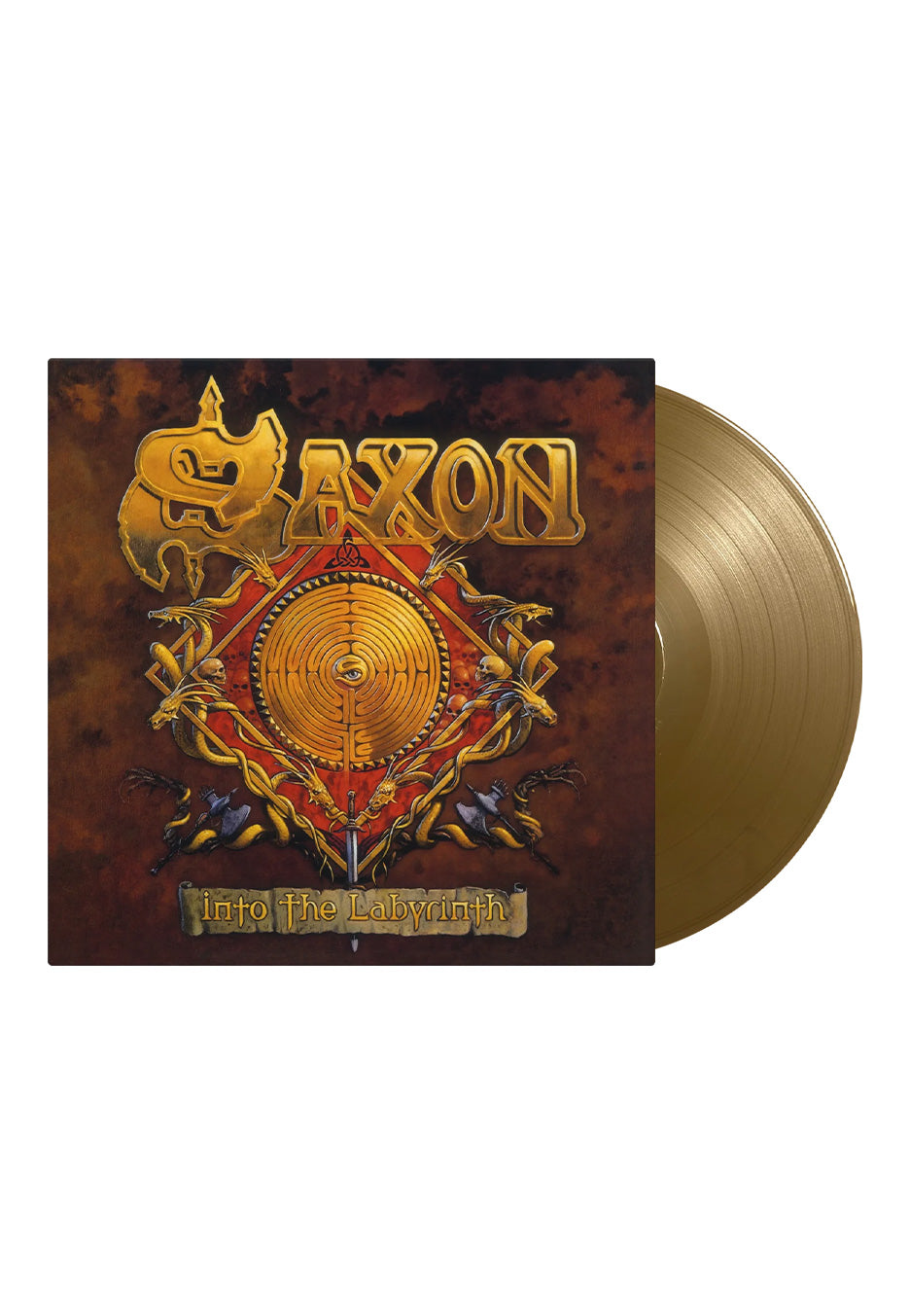 Saxon - Into The Labyrinth Ltd. Gold - Colored Vinyl Discount Store