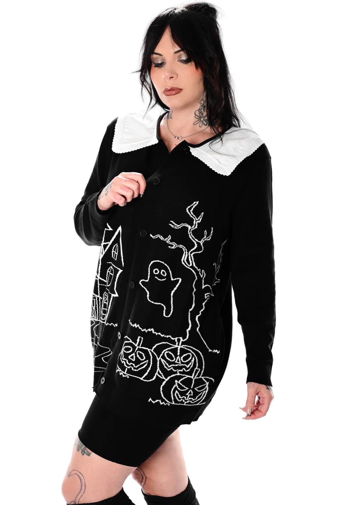 Foxblood - Haunted House Collar Black - Cardigan Outlet Countdown Package