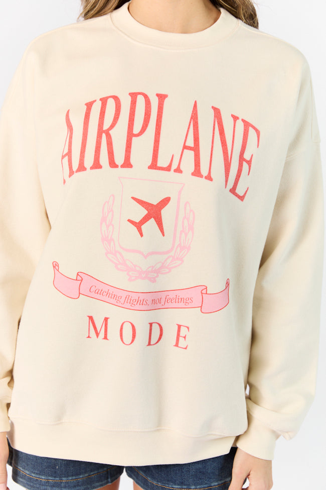 Airplane Mode Sweet Cream Oversized Graphic Sweatshirt Free Shipping Largest Supplier