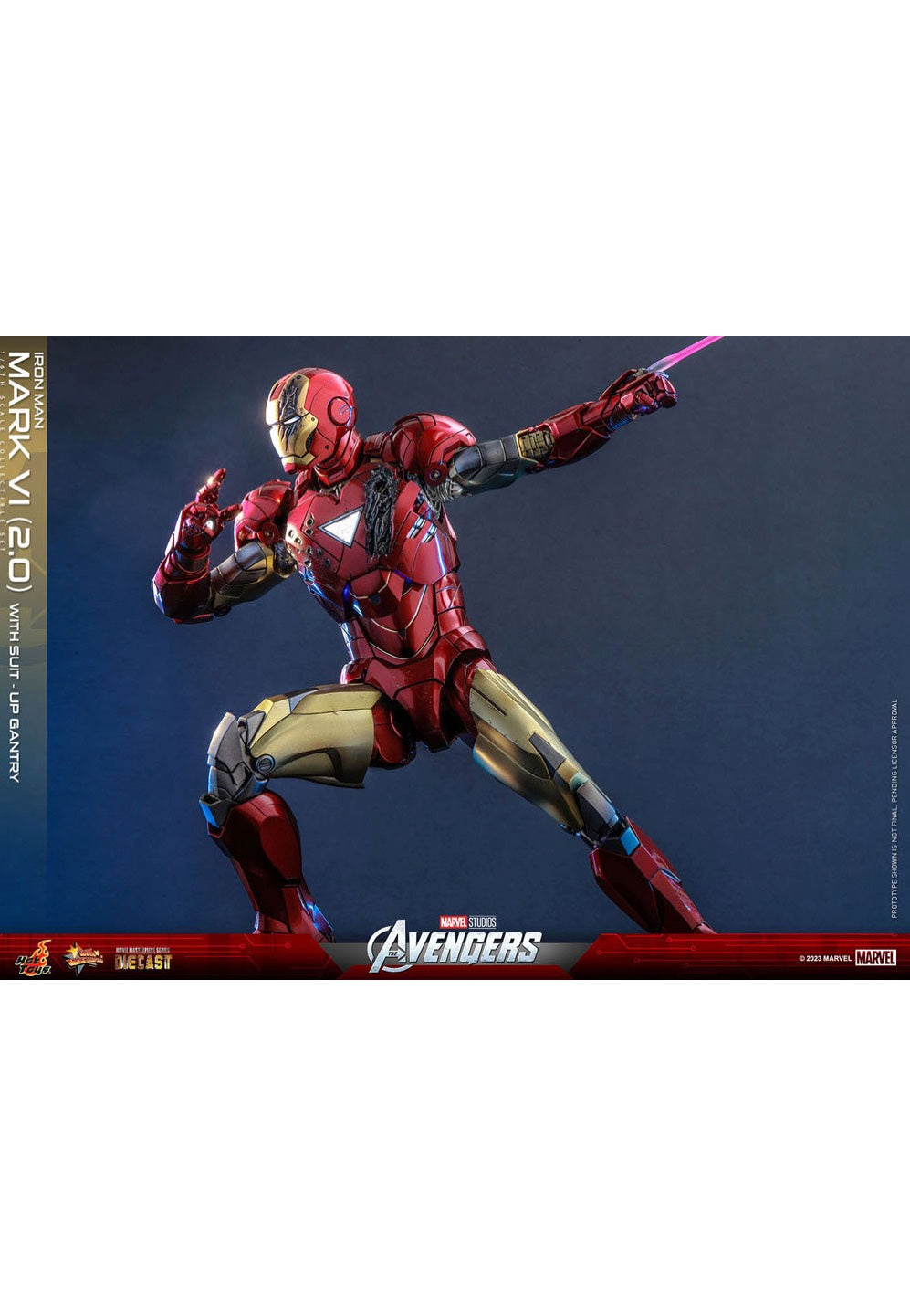 The Avengers - Iron Man Mark VI (2.0) with Suit Up Gantry Movie Masterpiece Diecast 1:6 - Action Figure Store With Big Discount