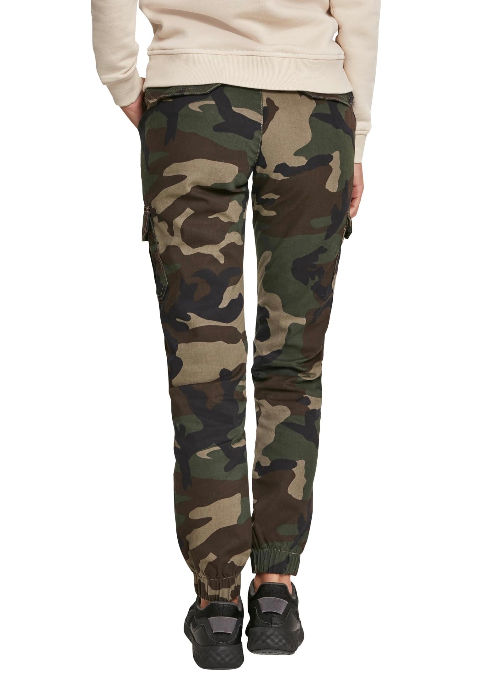 Urban Classics - Ladies High Waist Cargo Woodcamo - Pants Good Selling Sale Online