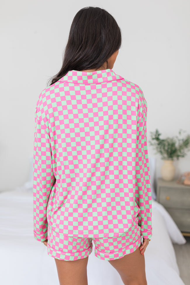 Under The Stars In Watermelon Crawl Long Sleeve Bamboo Pajama Top FINAL SALE Outlet Excellent