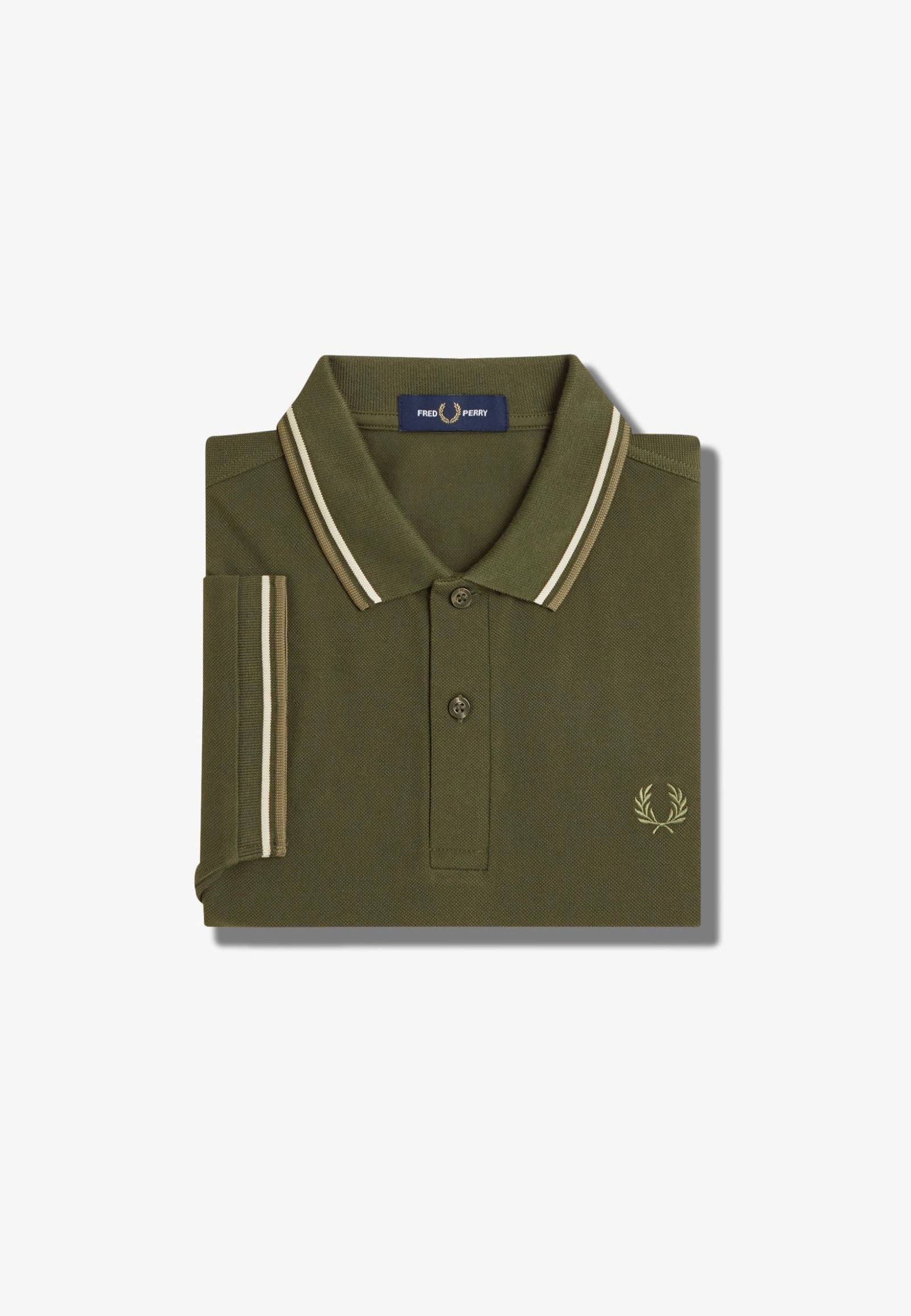 Fred Perry - The Twin Tipped Hntgrn/Loyst/Lwg - Polo Discount Store