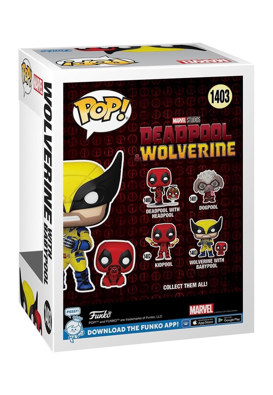 Deadpool - Deadpool 3: Wolverine w/ Babypool POP! Bobble Head - Funko Pop Discount Store