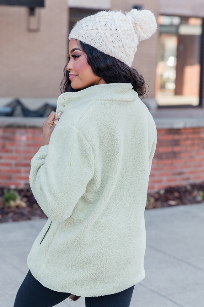 Making Time For Me Lime Sherpa Jacket FINAL SALE Best Store To Get Cheap Online