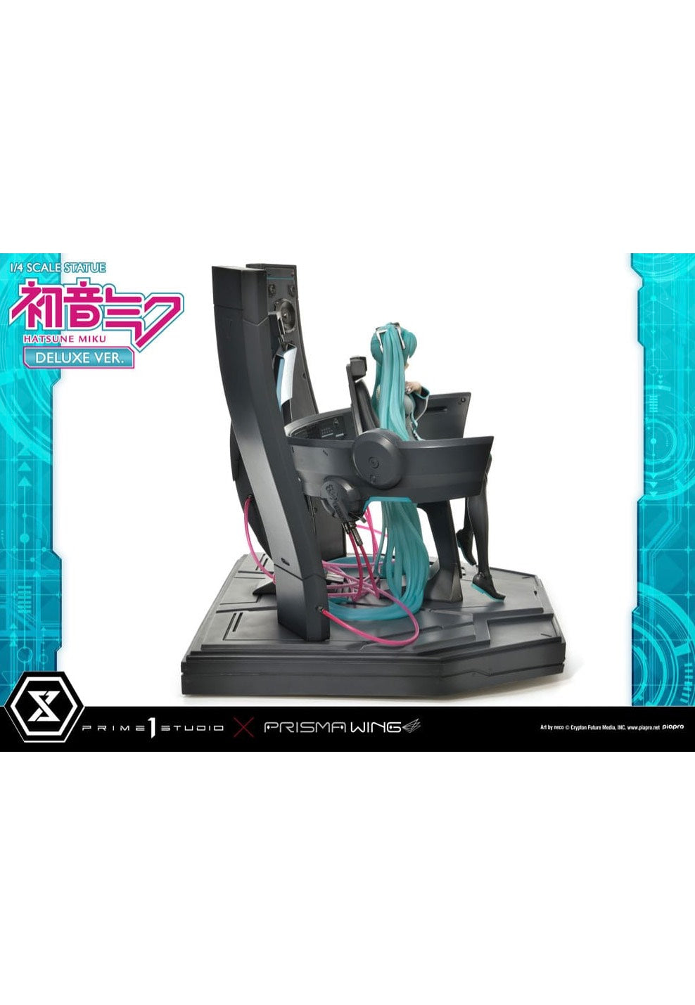 Hatsune Miku - Prisma Wing 1:4 Hatsune Miku Art by neco Deluxe Bonus - Statue Outlet Hot Sale