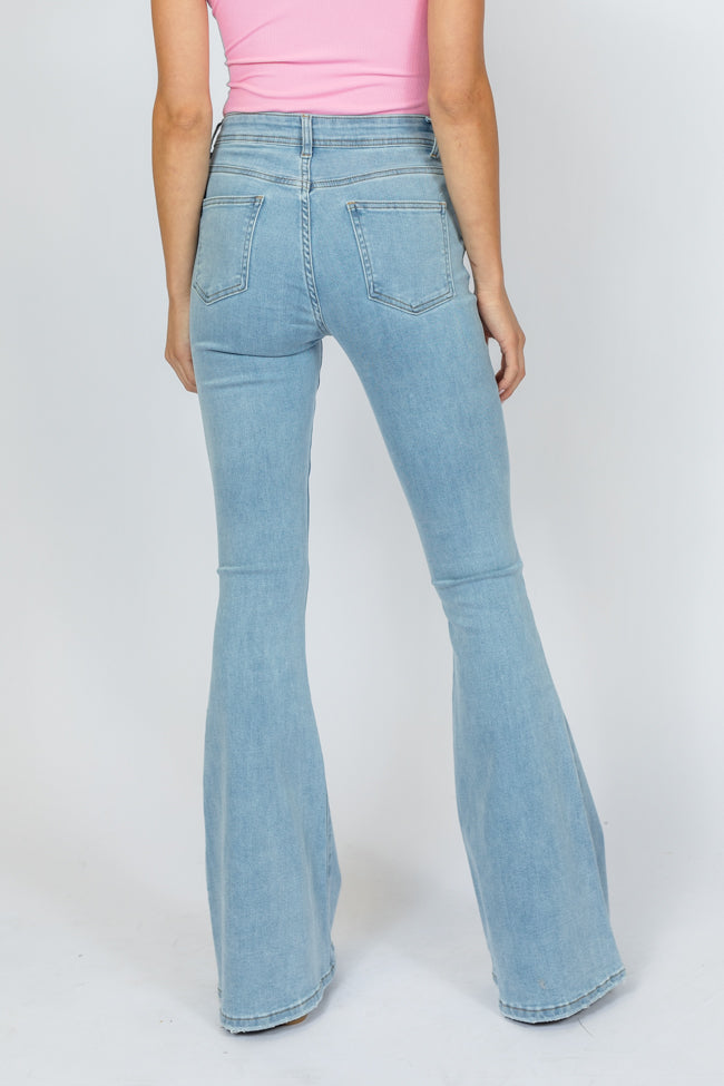 Maren Light Wash Stretchy Flare Jeans FINAL SALE Clearance Store For Sale