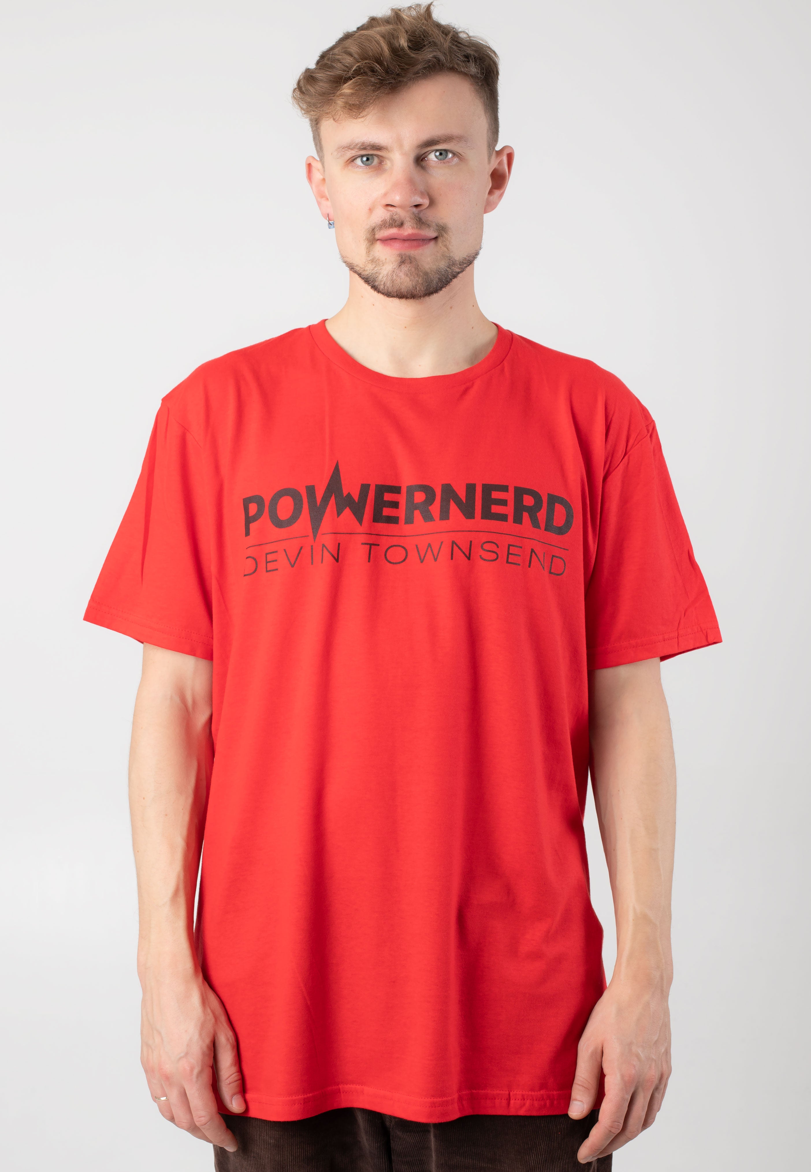 Devin Townsend - Powernerd Logo Red - T-Shirt 2025 Newest Online