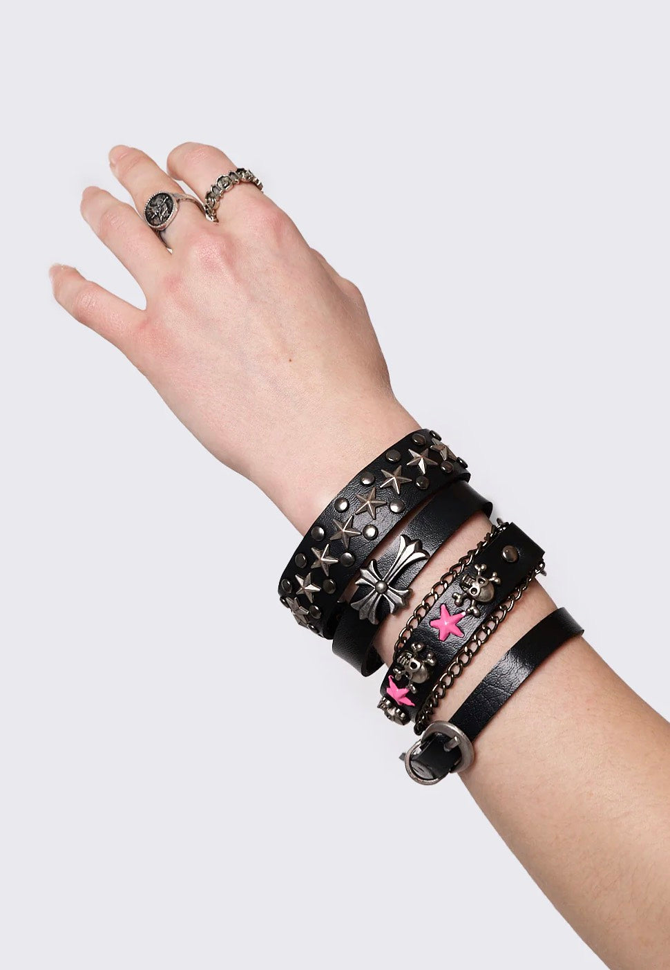 Minga London - Baddie Energy Leather Set of 4 - Bracelets Low Pice Fee Shipping Cheap Online