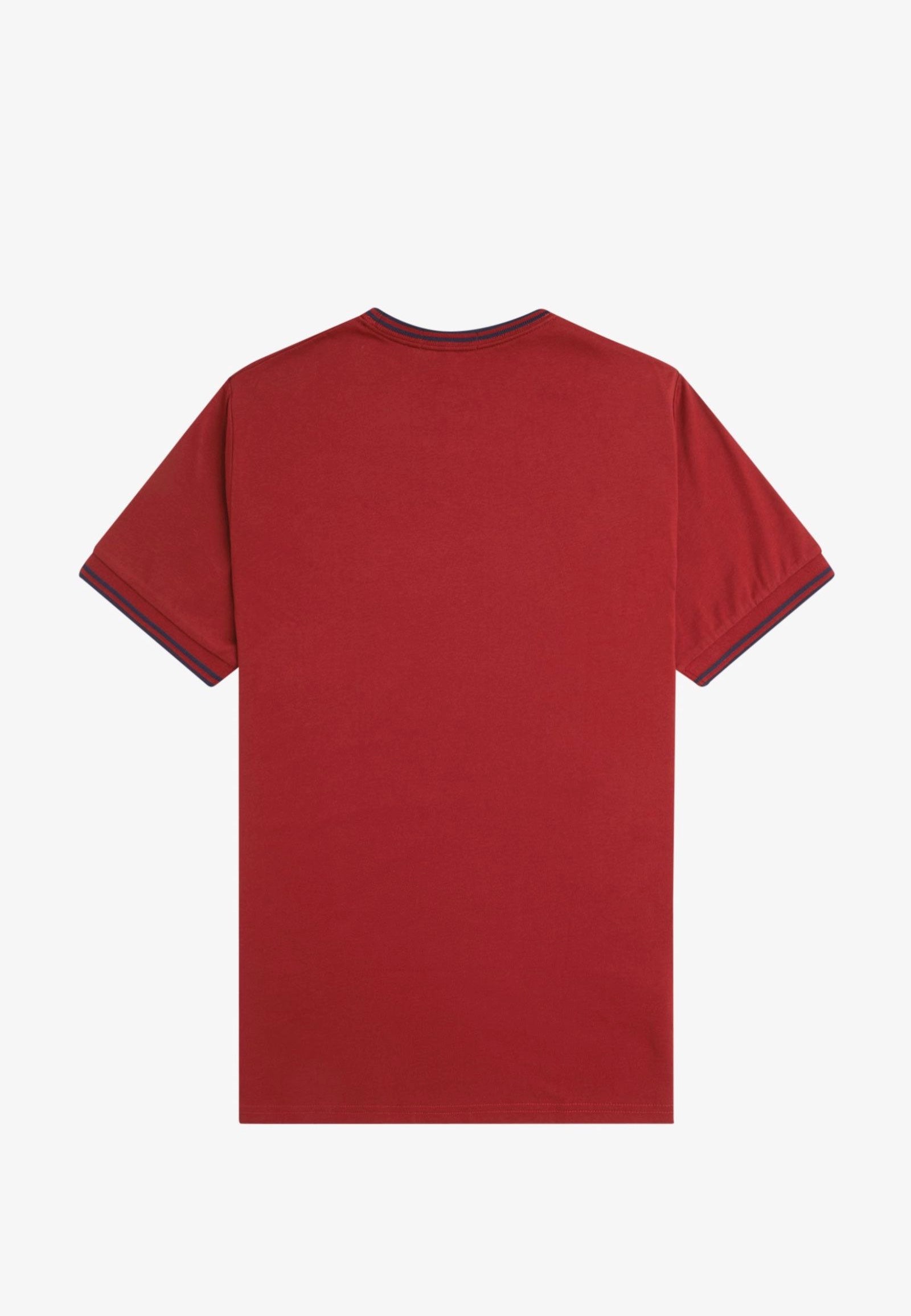 Fred Perry - Twin Tipped Burnt Red/Navy - T-Shirt New Styles Cheap Pice