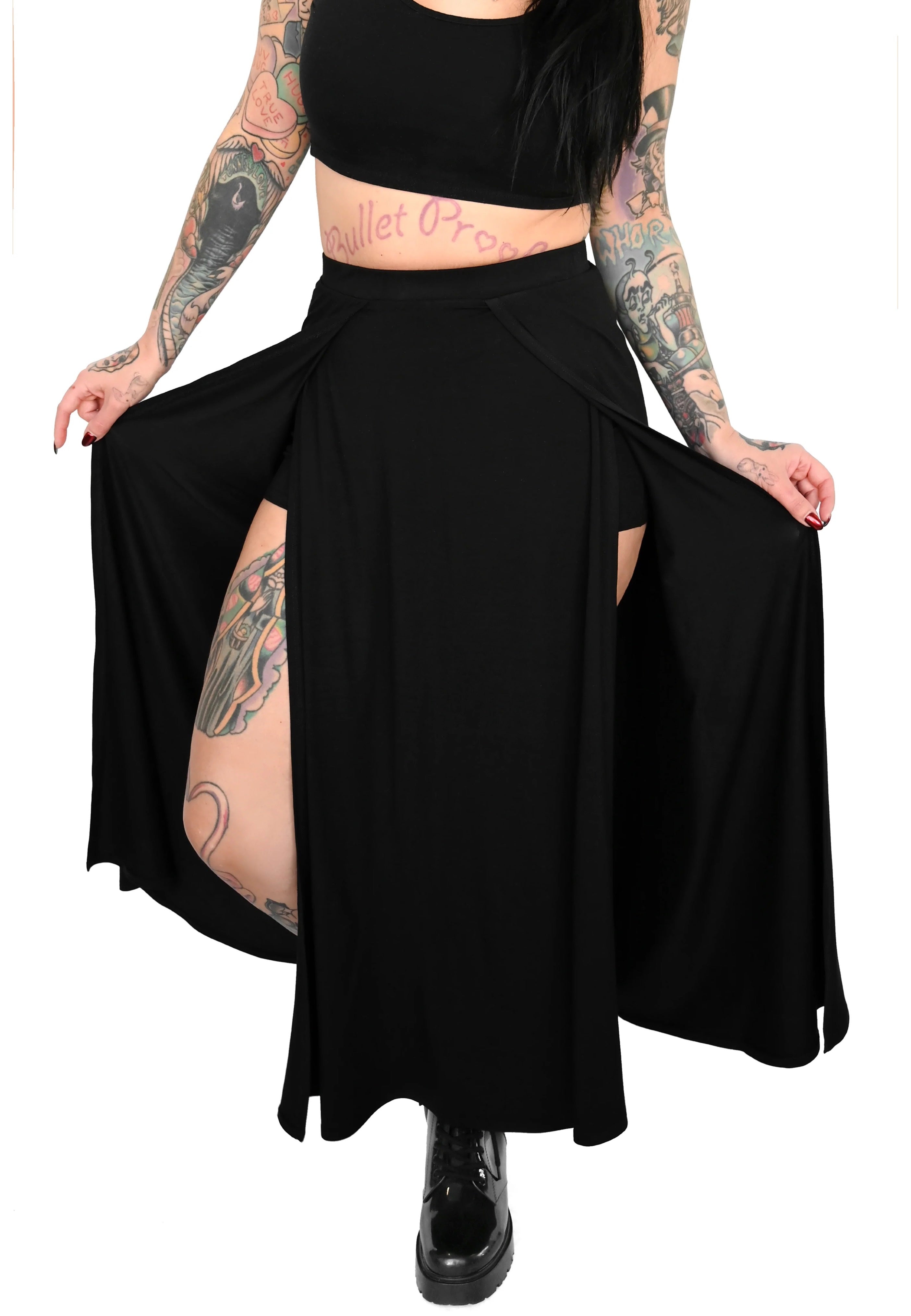 Foxblood - Darla Maxi with Built In Shorts - Skirt Huge Surprise Cheap Pice