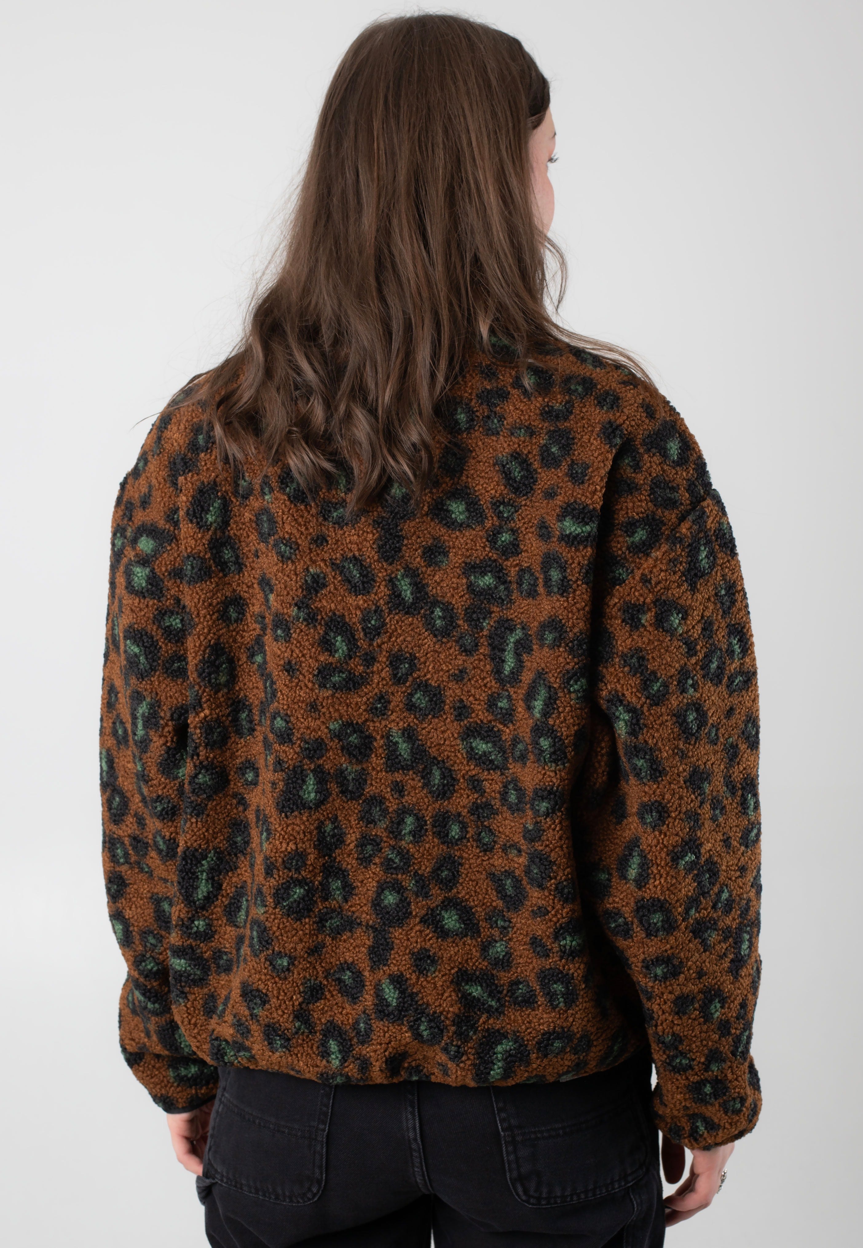 Carhartt WIP - W' Elliot High Neck Camo Leo Jacquard/Tamarind/Black - Jacket