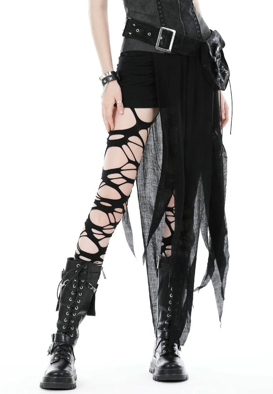 Dark In Love - Punk Decadent Irregular Black - Skirt Discount Online Online