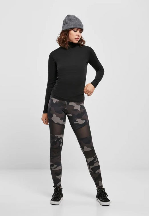 Urban Classics - Ladies Tech Mesh Darkcamo/Black - Leggings Pices Online