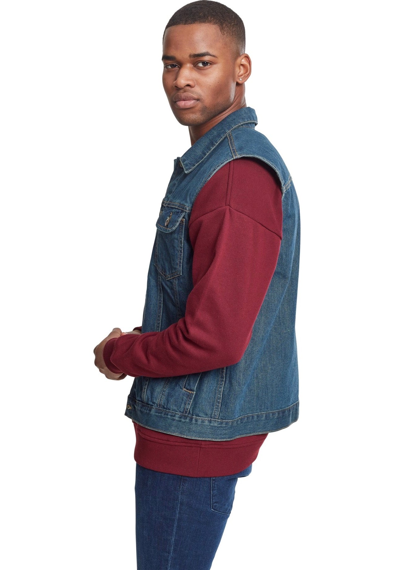 Urban Classics - Denim Denimblue - Jeans Vest Free Shipping Tumblr