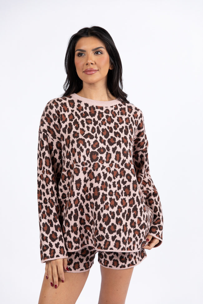 Sign Of The Times Leopard Striped Sweater Set SALE Sale New