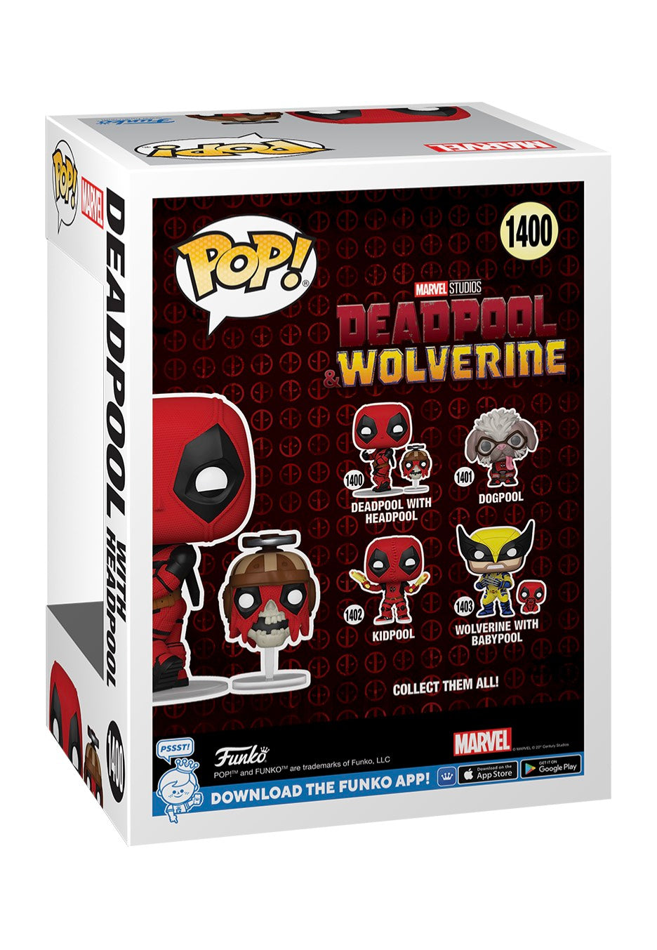 Deadpool - Deadpool 3: Deadpool w/ Headpool POP! Bobble Head - Funko Pop Lowest Pice Cheap Pice