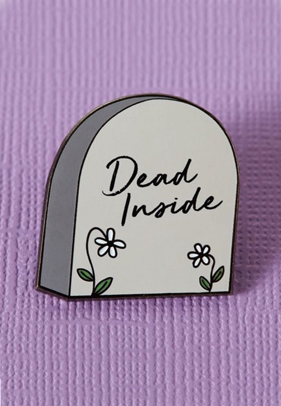 Punky Pins - Dead Inside Tombstone Enamel - Pin For Cheap Cheap Online