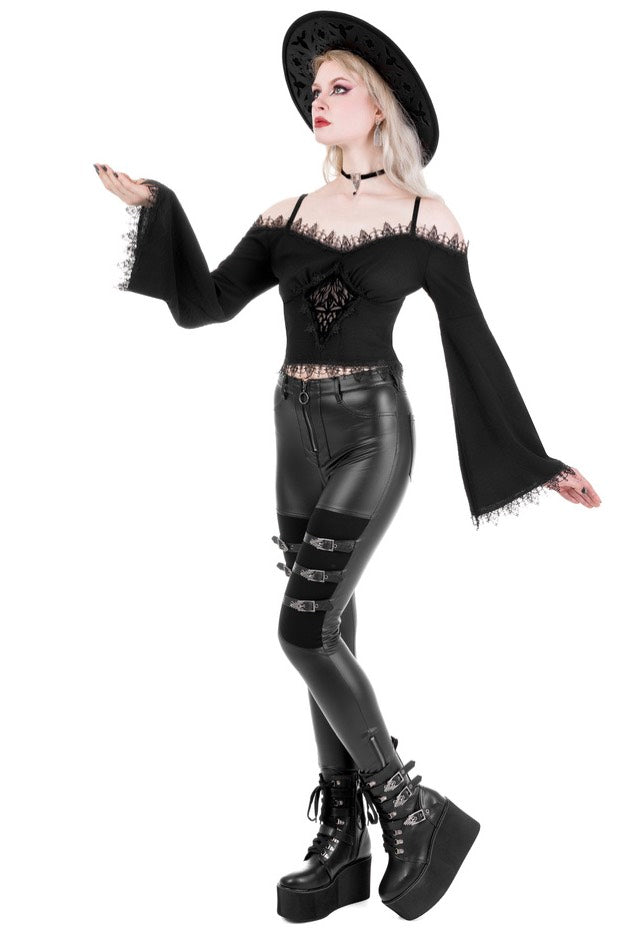 Restyle - Cathedralis Buckle Black - Pants Outlet Extremely