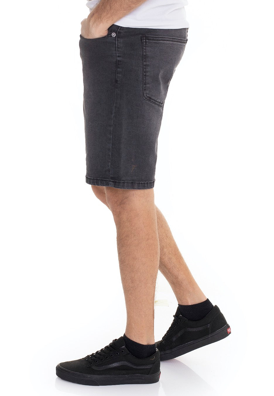 Urban Classics - Relaxed Fit Real Black Washed - Shorts Official Cheap Online