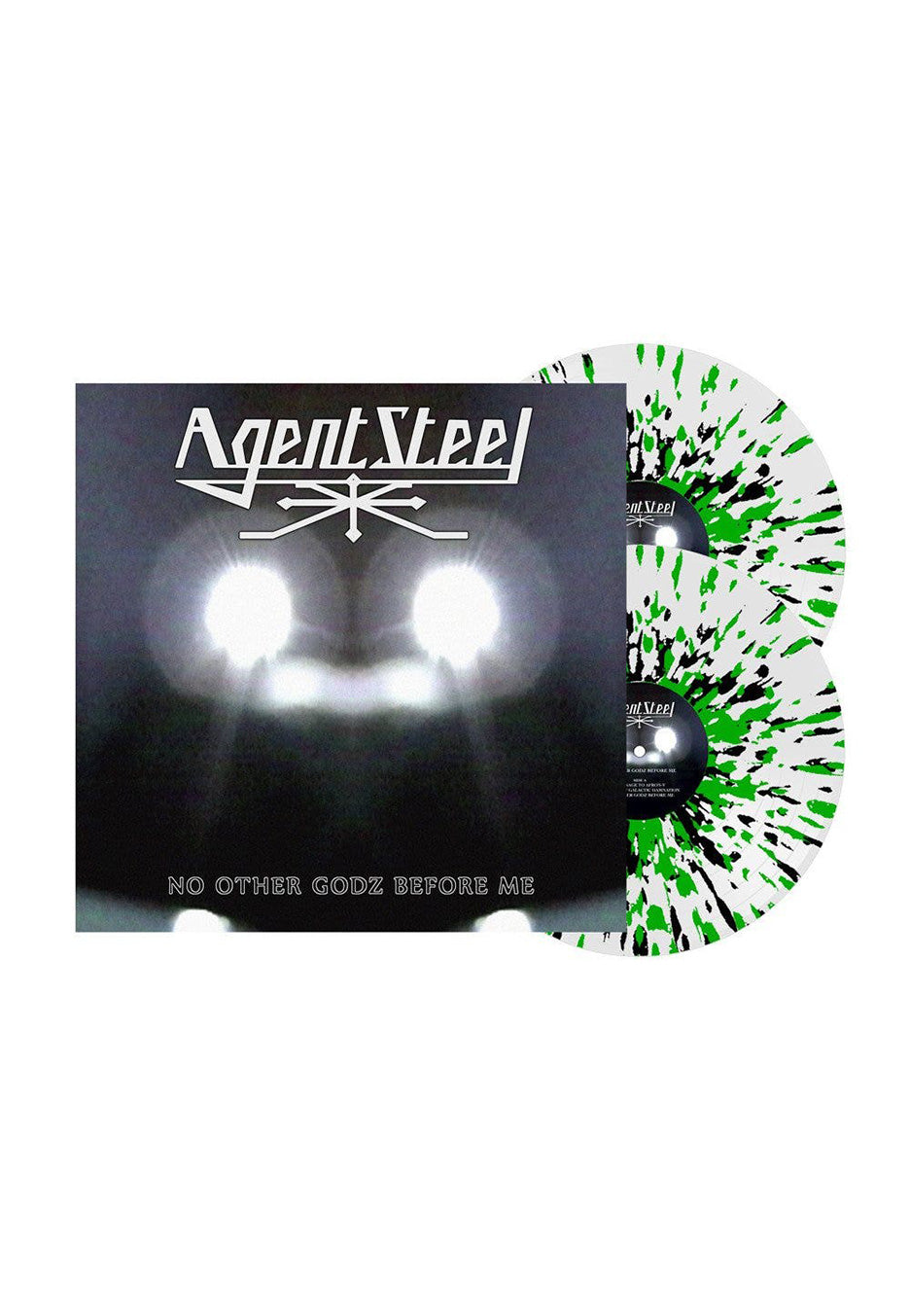 Agent Steel - No Other Godz Before Me Green/Black/White - Splattered 2 Vinyl Looking For Online