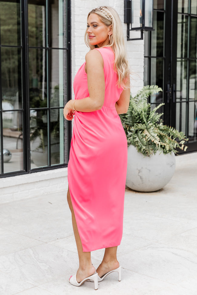 Elegance Is Beauty Pink Midi Dress FINAL SALE Sale Comfortable