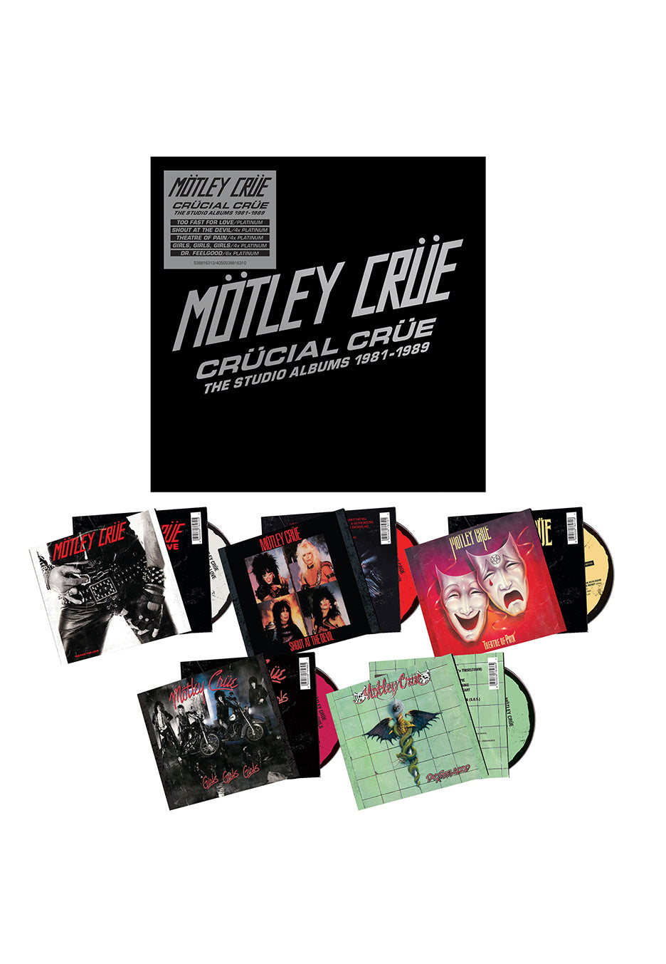 Mtley Crüe - Crücial Crüe-The Studio Albums 1981-1989 - CD Boxset Amazon Cheap Pice