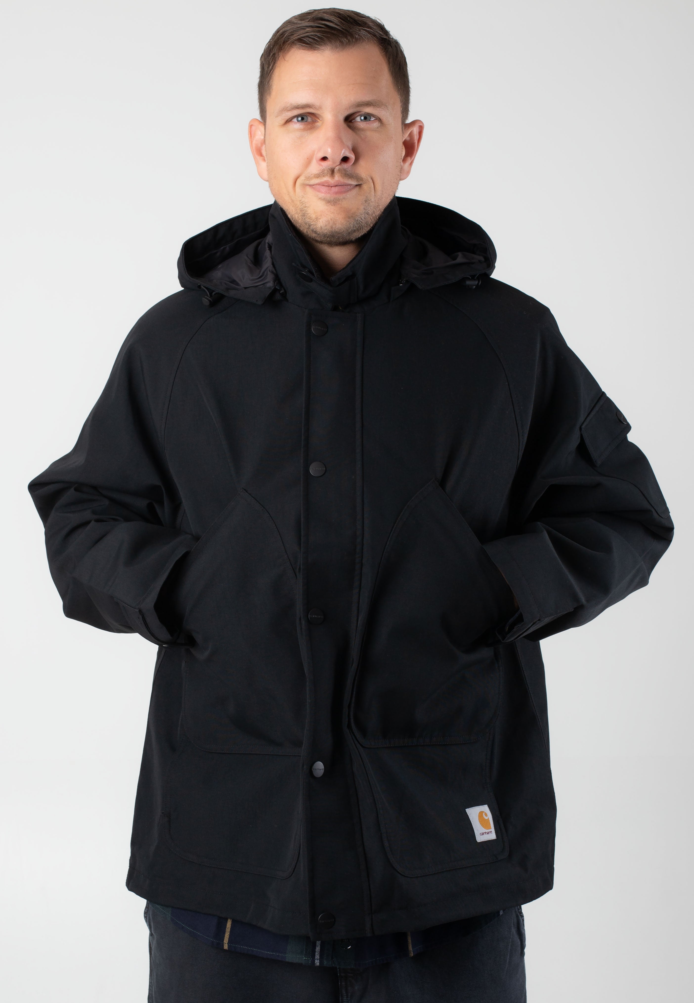 Carhartt WIP - Clarton Black/Black - Jacket Wiki Cheap Online