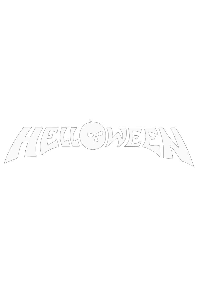 Helloween - Classic Logo White - Autoaufkleber Factory Outlet Cheap Pice