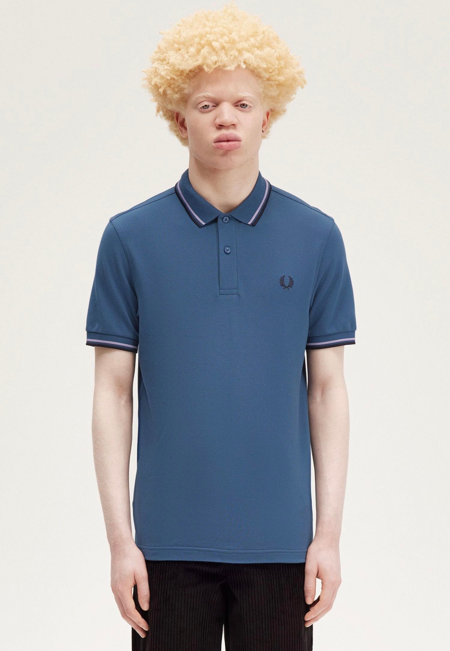 Fred Perry - The Twin Tipped Mdnbl/Ultvio/Nvy - Polo Outlet Sale Online