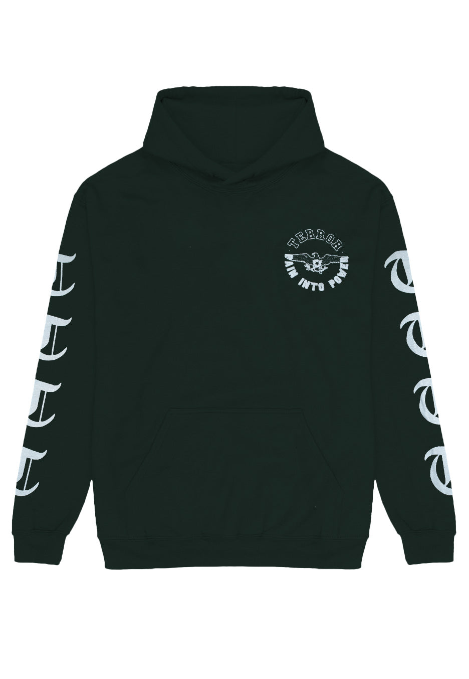 Terror - Pain Into Power Forest Green - Hoodie Inexpensive For Sale