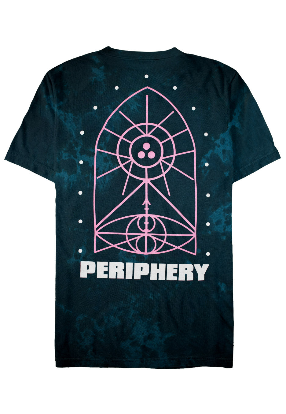 Periphery - 3Dot Geometric Symbols Teal Tie Dye - T-Shirt Cheap Sale Amazon