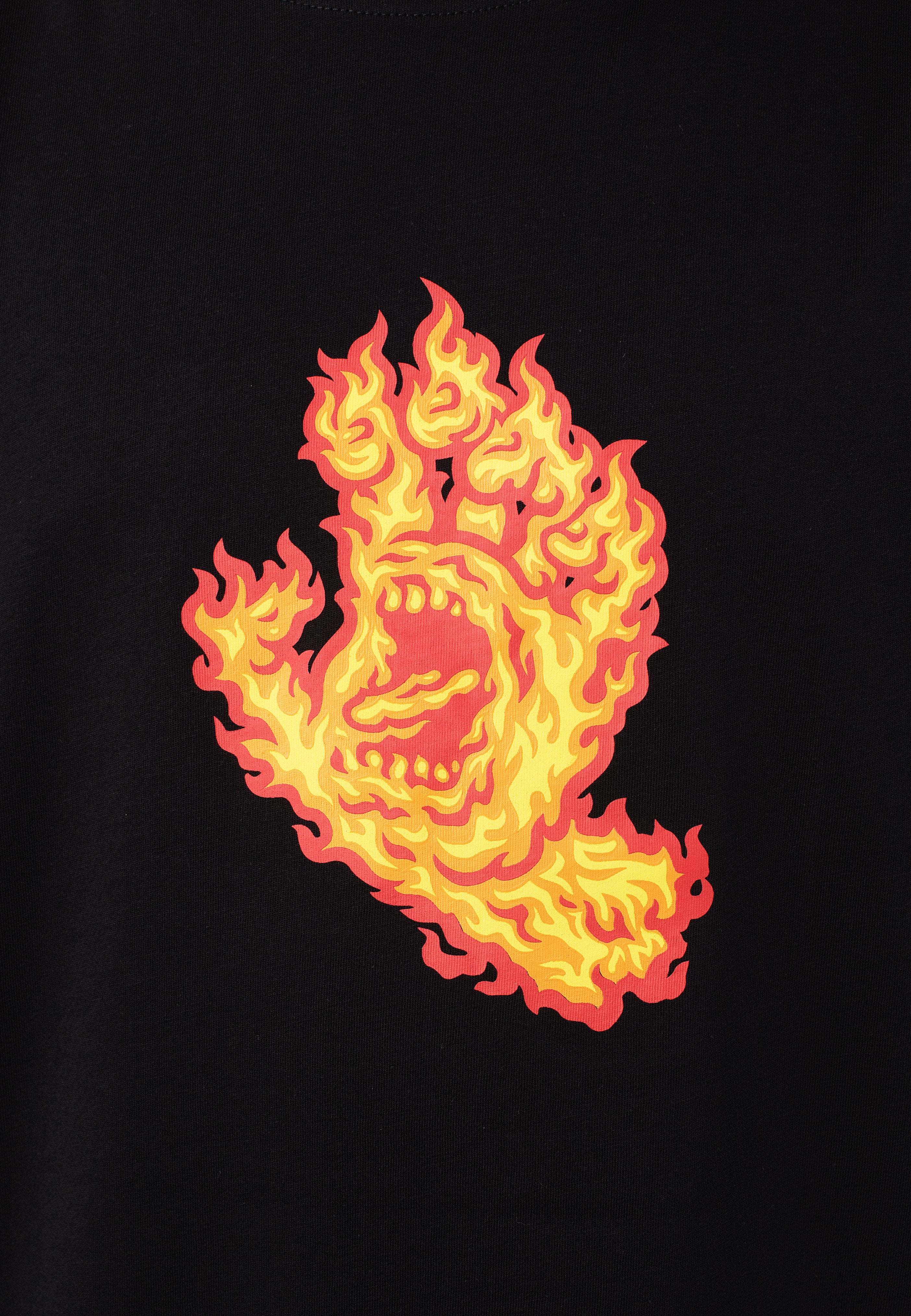 Santa Cruz - Flame Hand Black - T-Shirt Shipping Outlet Store Online