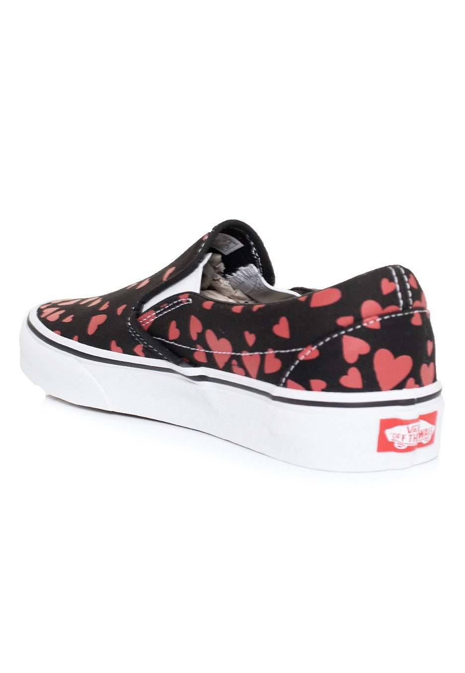 Vans - Classic Slip On (Valentineshrts)Black Red - Girl Shoes Cheap Sale View