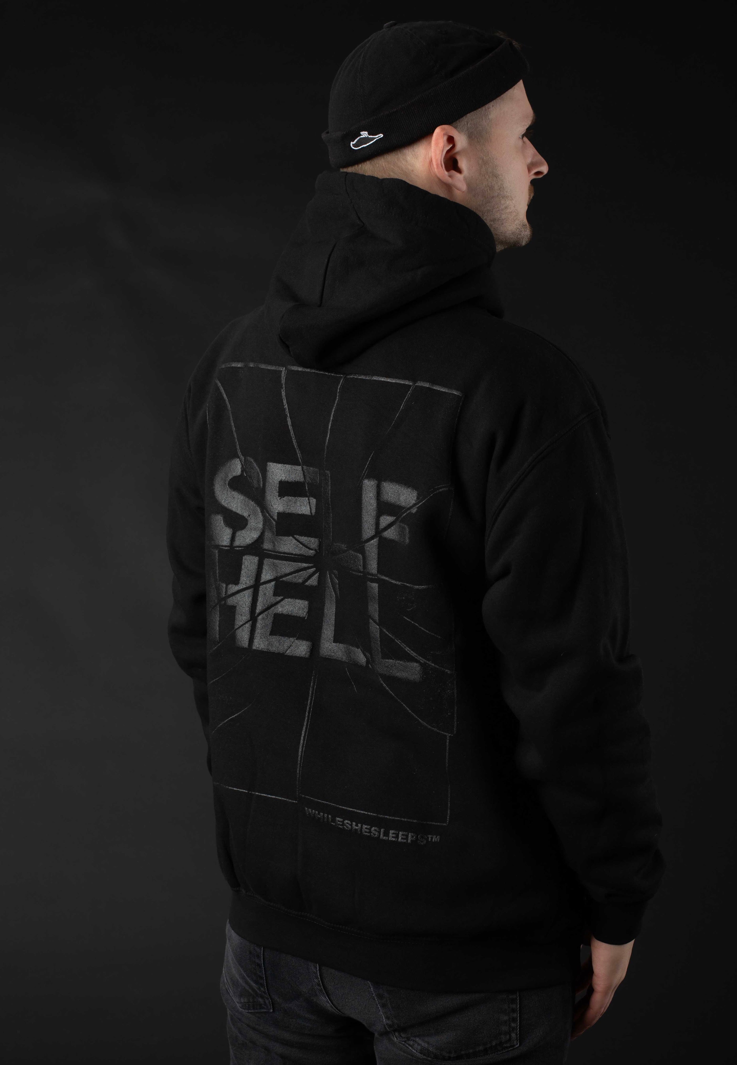 While She Sleeps - Self Hell Smash Limited Black On Black - Hoodie Sale Comfortable