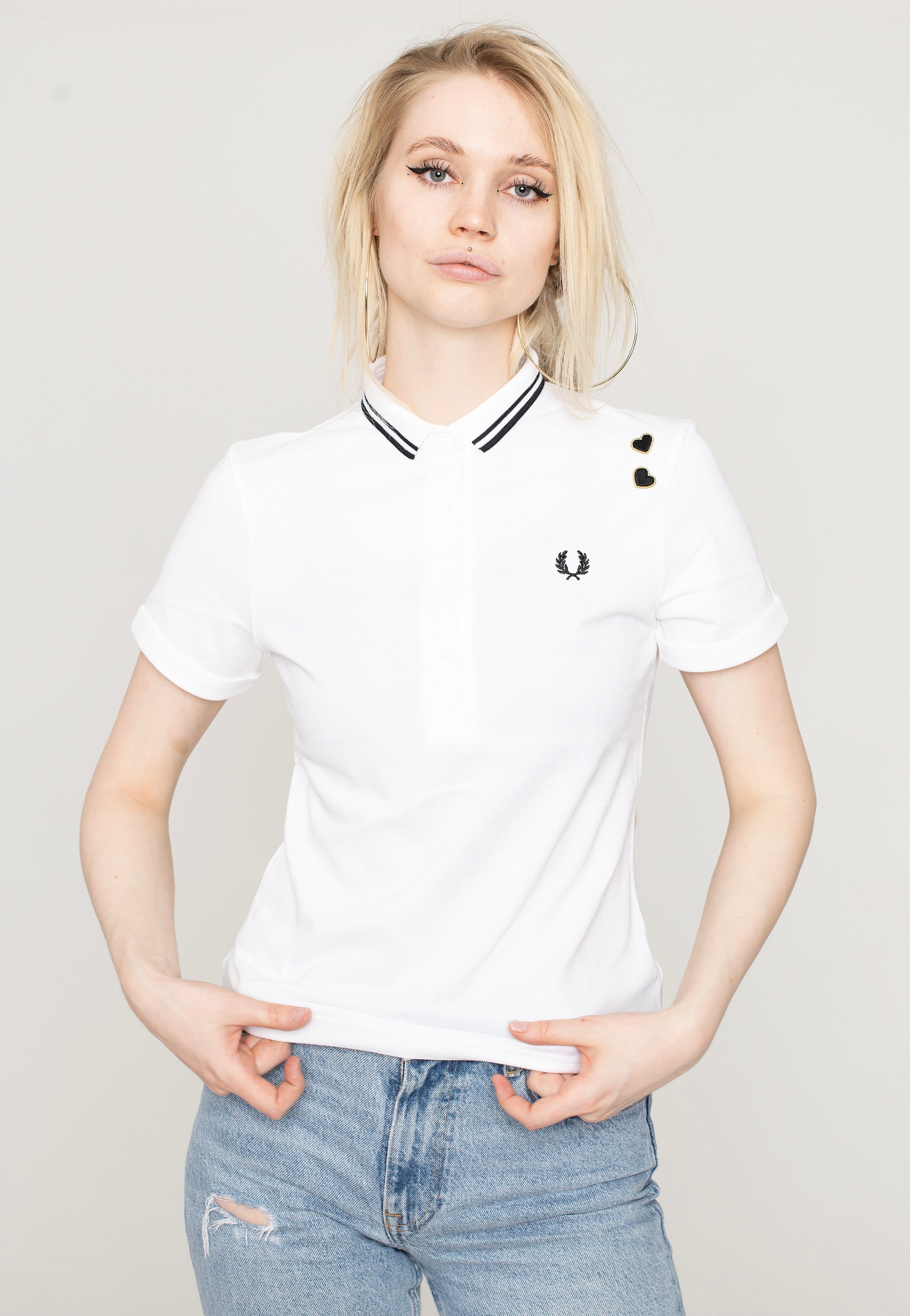 Fred Perry x Amy Winehouse - Amy White - Polo Pices Online