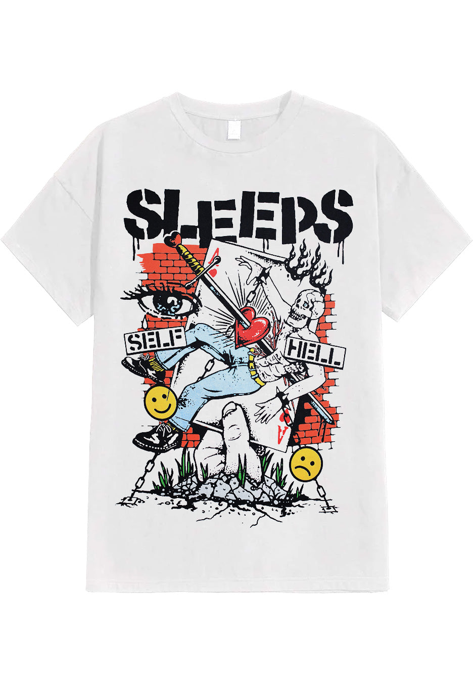 While She Sleeps - Praise The Love White - T-Shirt Shop Offer Online