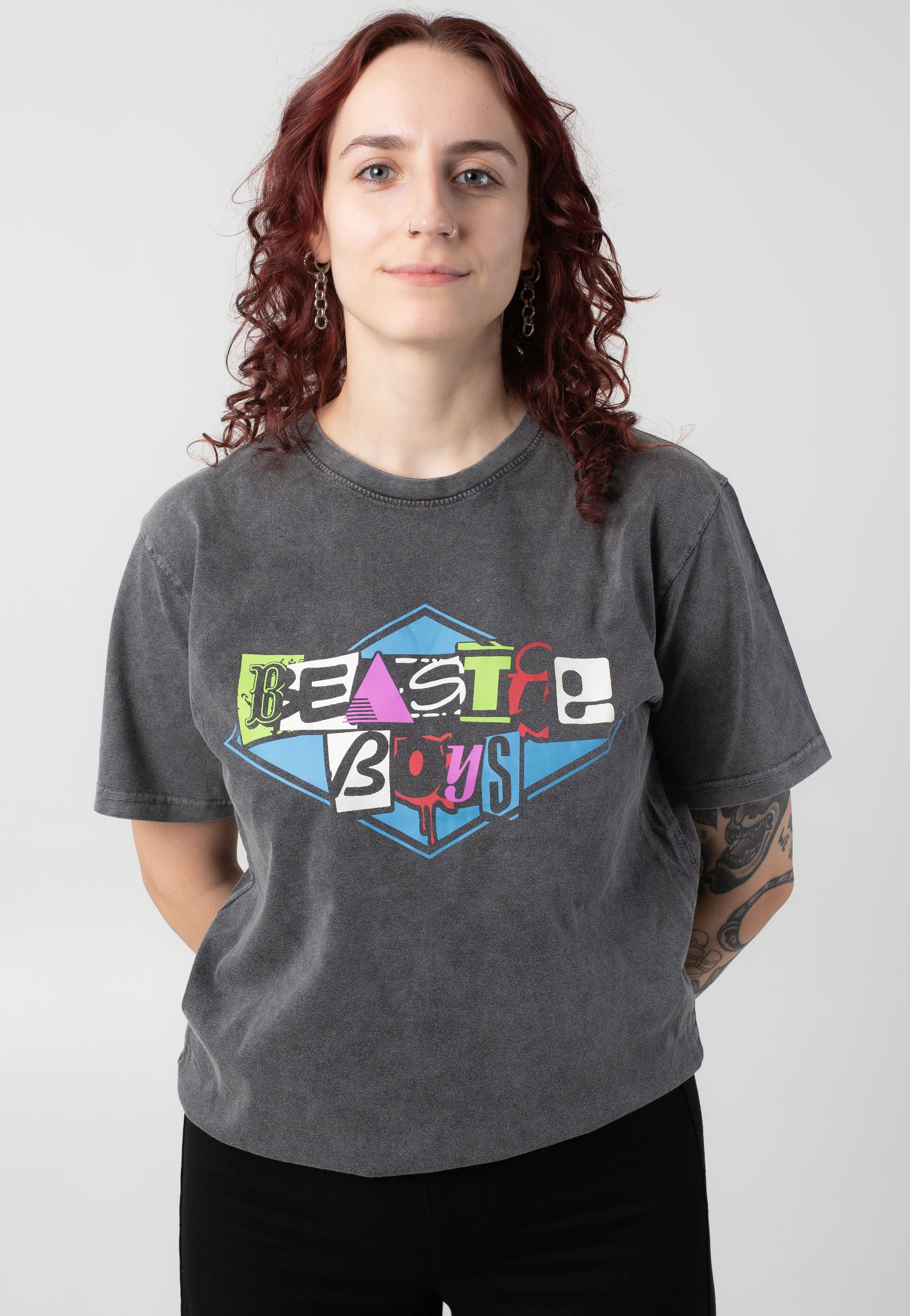 Beastie Boys - Multicolour Logo Stone Washed - T-Shirt Buy Cheap Low Shipping Fee