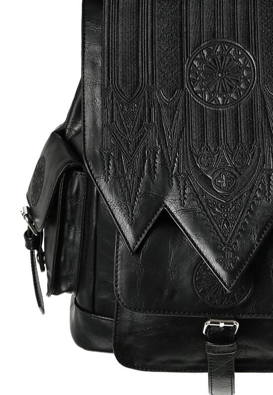 Restyle - Gothic Rosette Cathedral Embroidery Black - Backpack Cheap Nicekicks