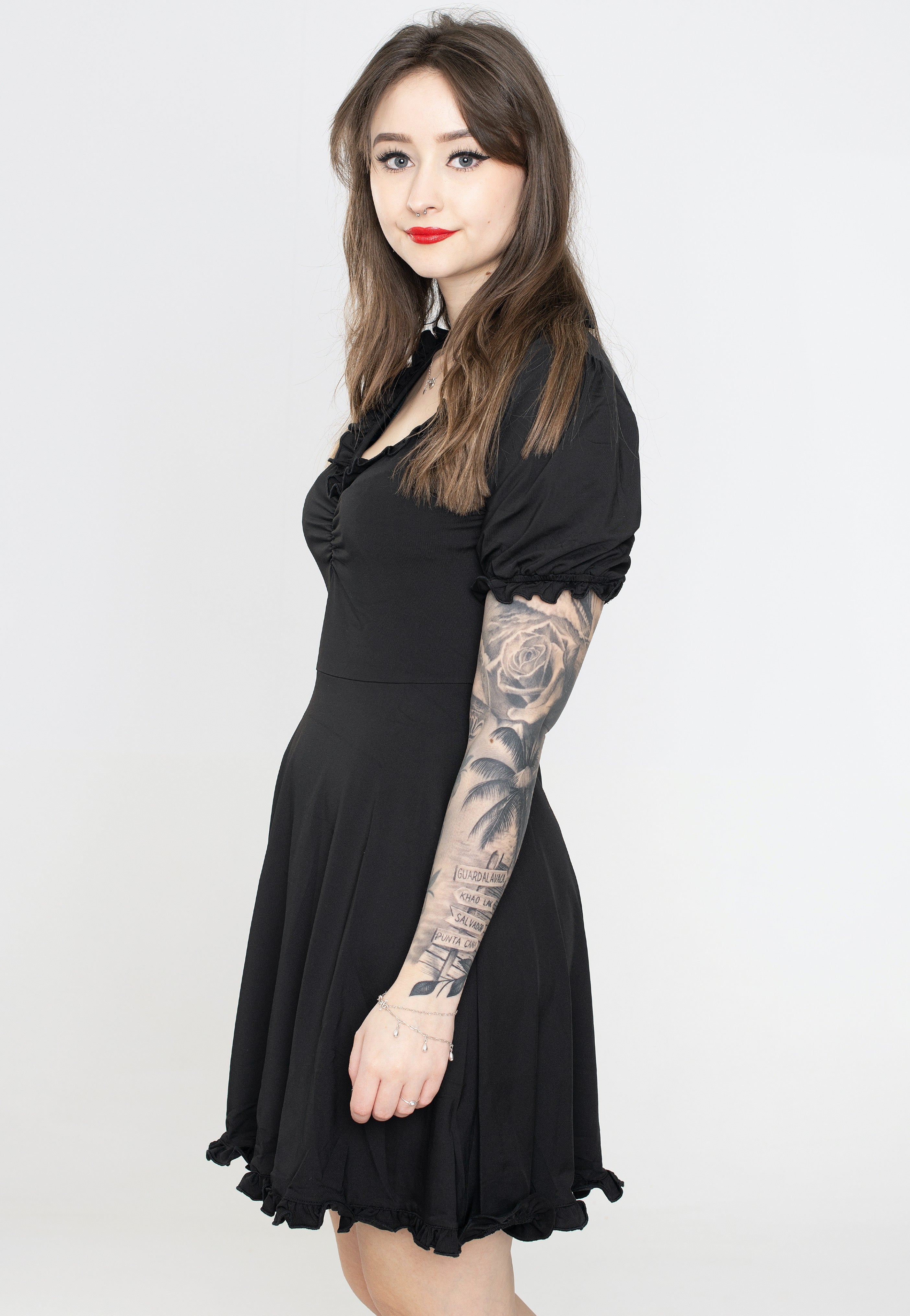 Sourpuss Clothing - Betsy Black - Dress Clearance Exclusive