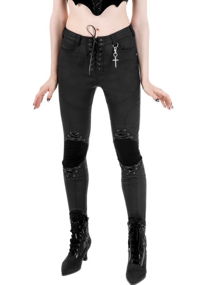 Restyle - Mortem Lace Up Black - Pants Buy Cheap Choice