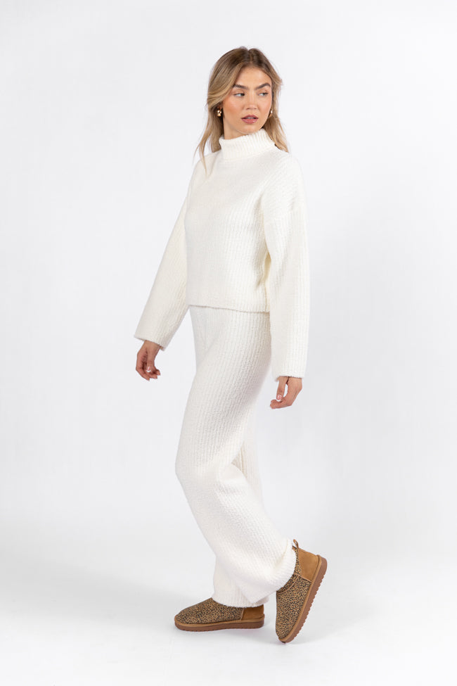 Keep It Comfy Ivory Fuzzy Turtleneck Sweater Set SALE Sale Amazon