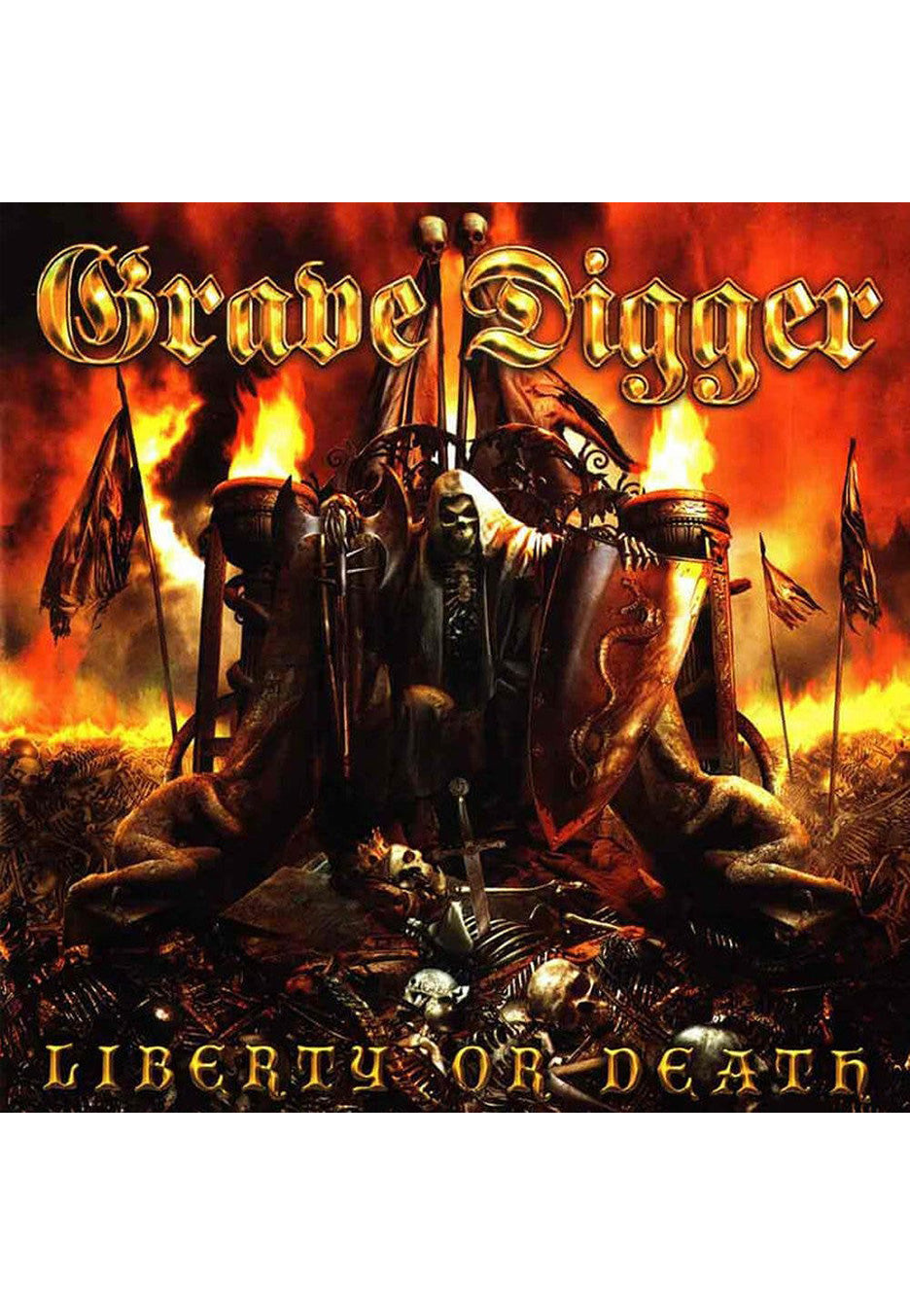 Grave Digger - Liberty Or Death Red/Black - Splattered Vinyl Best Place Sale Online