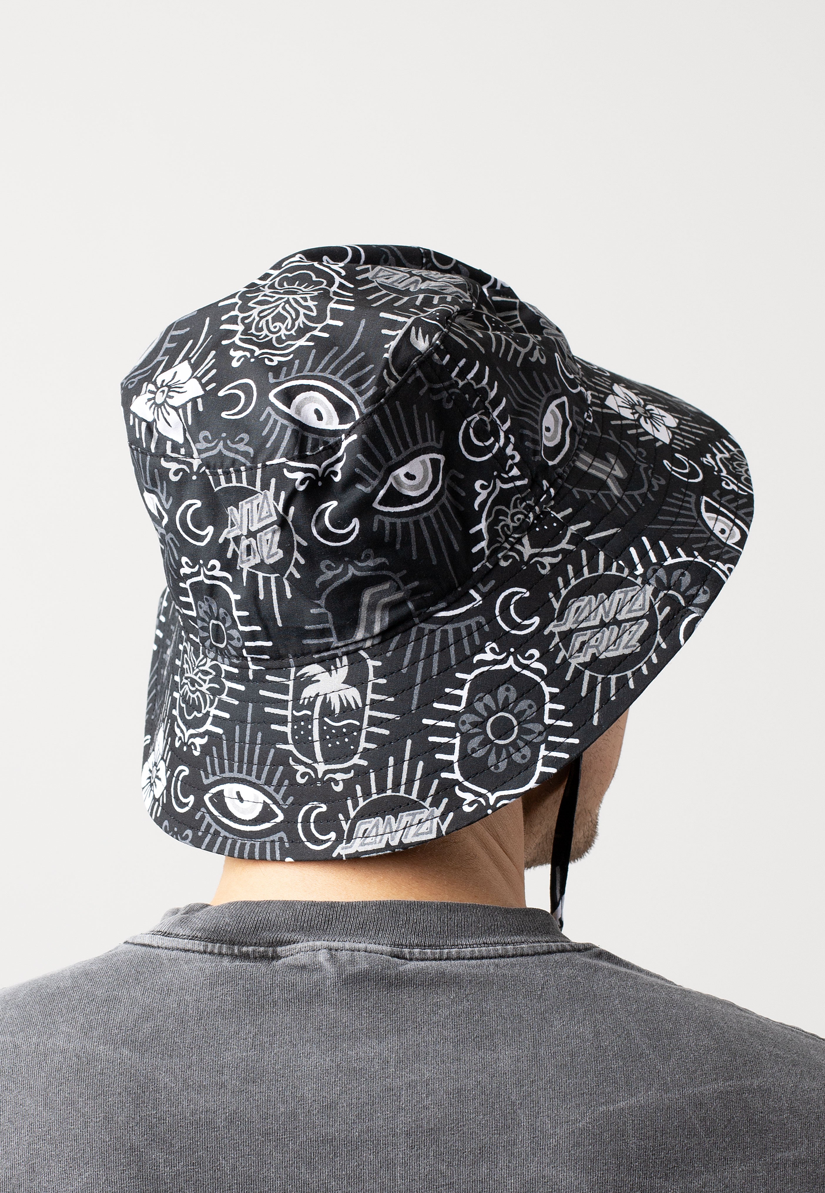 Santa Cruz - Classic Tie Black Patchwork - Bucket Hat Pices Online