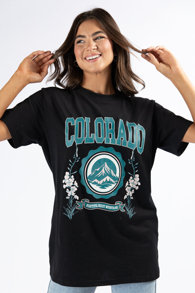 Colorado Black Oversized Graphic Tee Comfortable Online