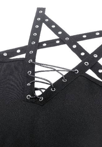 Dark In Love - Spider Web With Metal Pentagrams Black - Dress Buy Cheap Latest