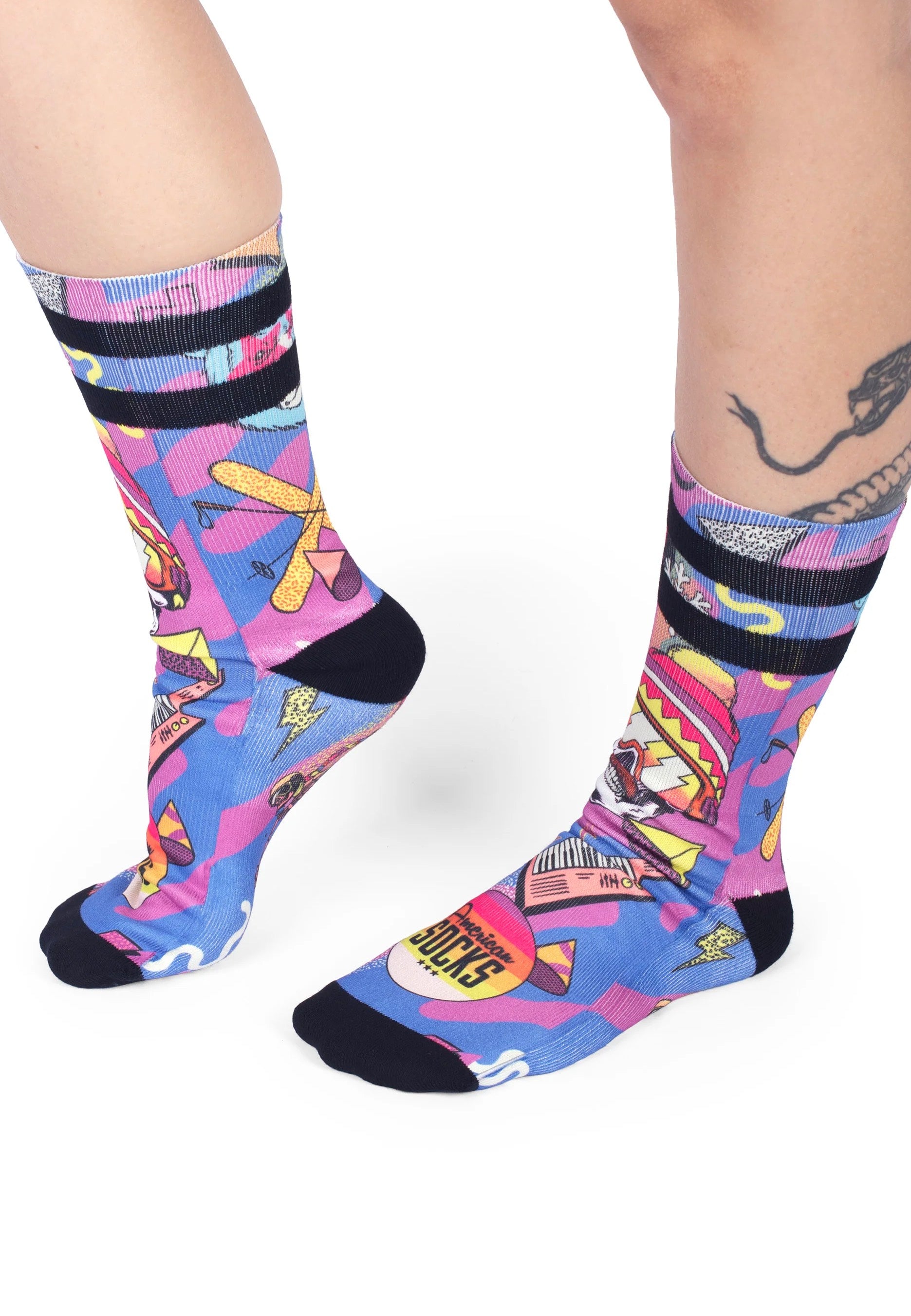 American Socks - Retro Blizzard Mid High Pink - Socks Cheap Pice Buy Discount