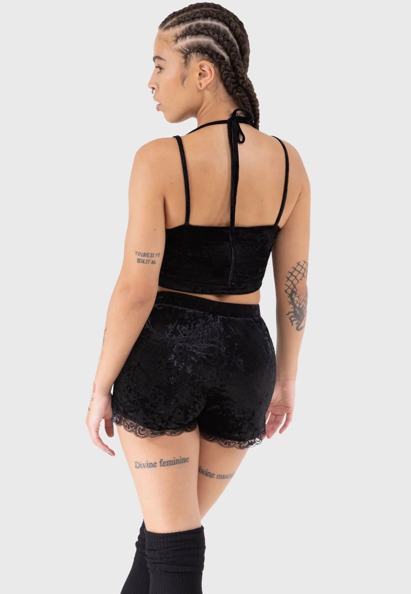 Killstar - Burnt Obsidian Black - Shorts Sale 2025 Unisex