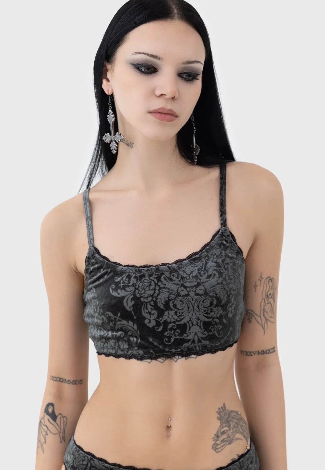 Killstar - Raveena Grey - Bra Shop Offer For Sale