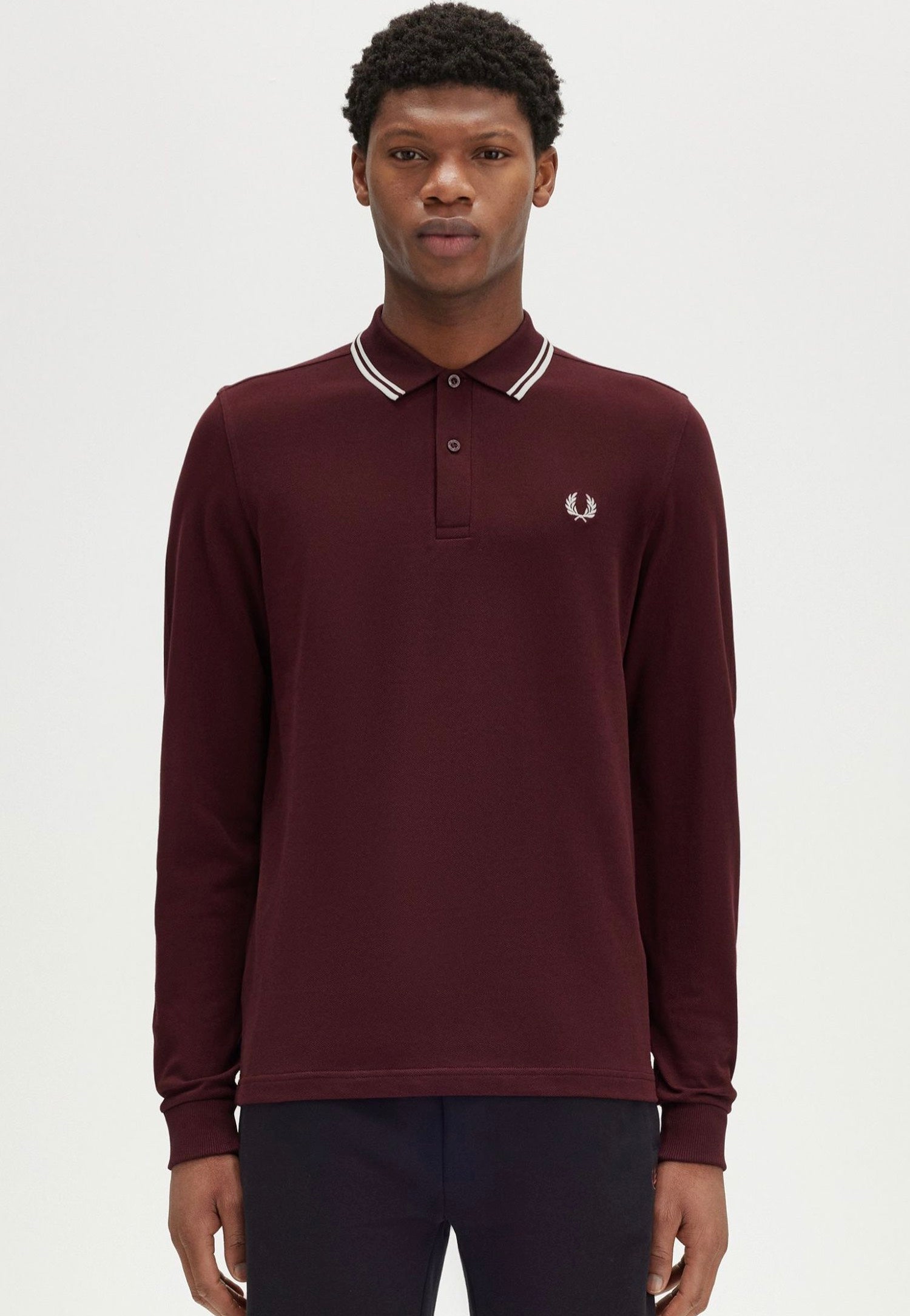 Fred Perry - Twin Tipped Oxblood - Longsleeve Best